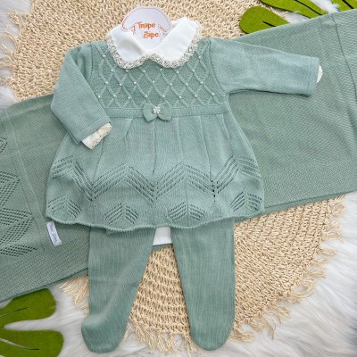 Saída de maternidade Cinderela Verde